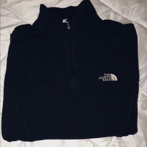North face polyester half zip jacket